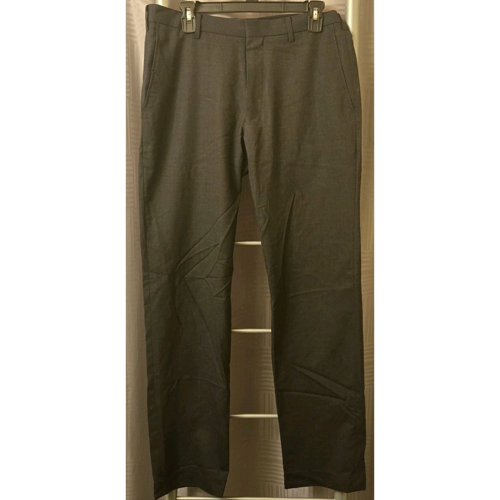Uniqlo Pants Mens Size 31x34 (Fits 31x31) Carcoal Gray Regular Fit Chino Casual
